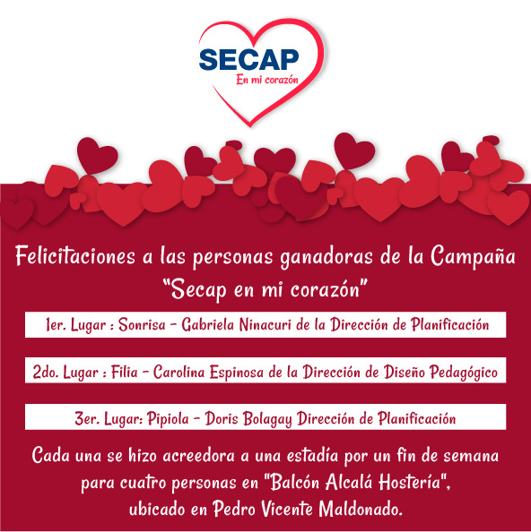 Premiación "Secap en mi corazón" 